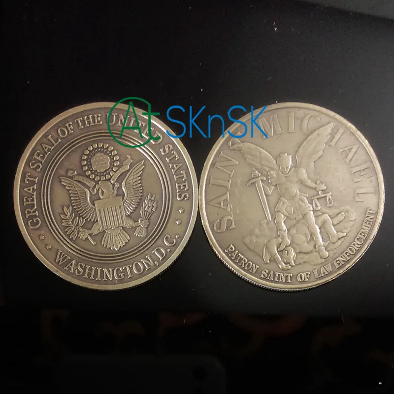 

13pcs/Set St Michael Patron Saint of Law Enforcement Boston Police Department Commemorative Challenge Coins Collectibles Gifts