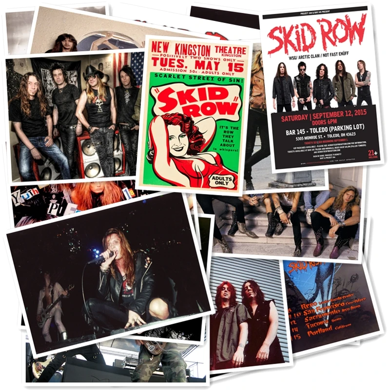 D1-18# Skid Row классический ремешок для часов серии Стикеры 20/за штуку ПВХ ноутбук Коллекция подарков домашний декор холодильник для укладки волос Смешанные Стикеры s