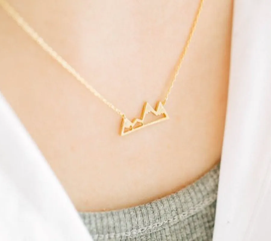Newest Listing Jewelry Necklace Simple Dainty Snowy Mountain Top Pendant Lover fashion beauty Gift | Украшения и аксессуары