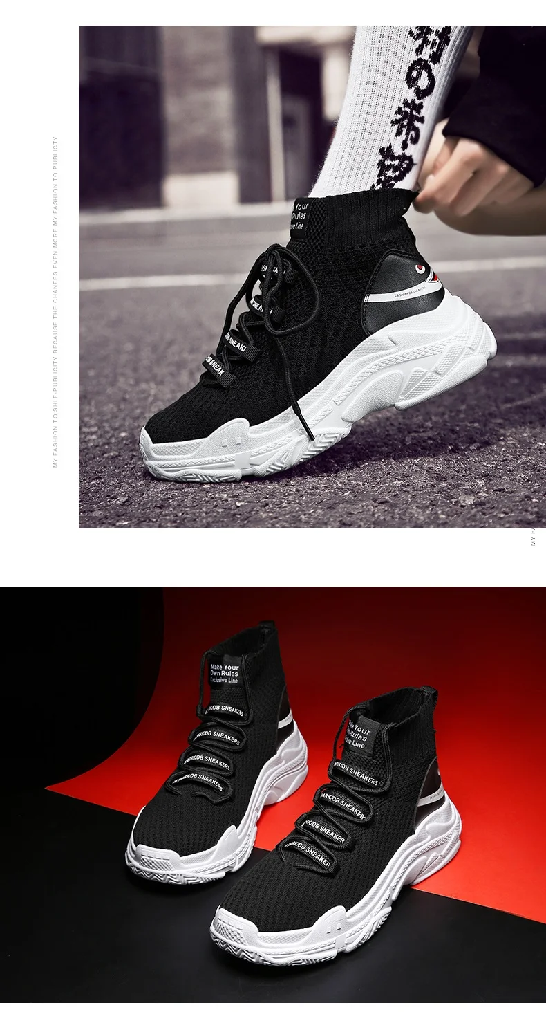 Sharks Sneakers Men Running Shoes For Men Jogging Trainers Lovers Male High Top Sneakers Summer Breathable Chaussure Homme Sport