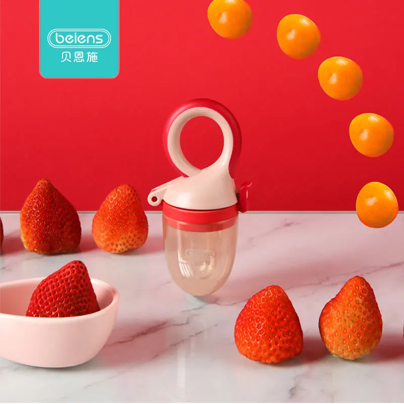 Детский пустышка-соска из силикона Beiens для младенцев и малышей, подходит для кормления фруктами и едой, безопасное снаряжение для кормления детей.