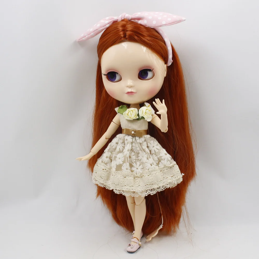 Кукла blyth icy licca body BL232 модная супер гладкая натуральные прямые волосы суставное