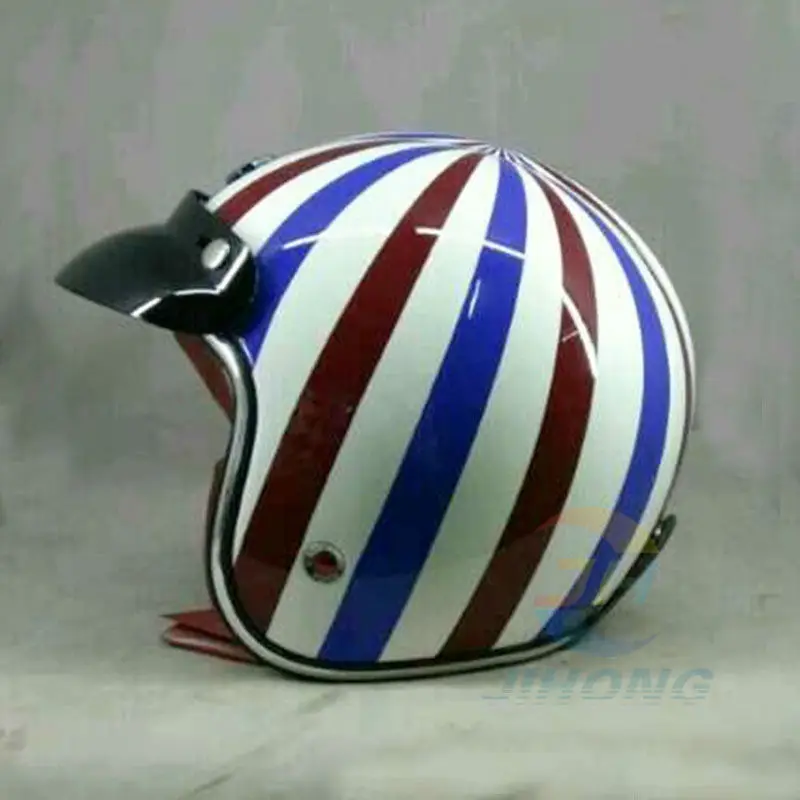 Горячая Мотокросс Шлемы (7 видов цветов) MASEI ruby Винтаж шлем 3/4 открытым лицом