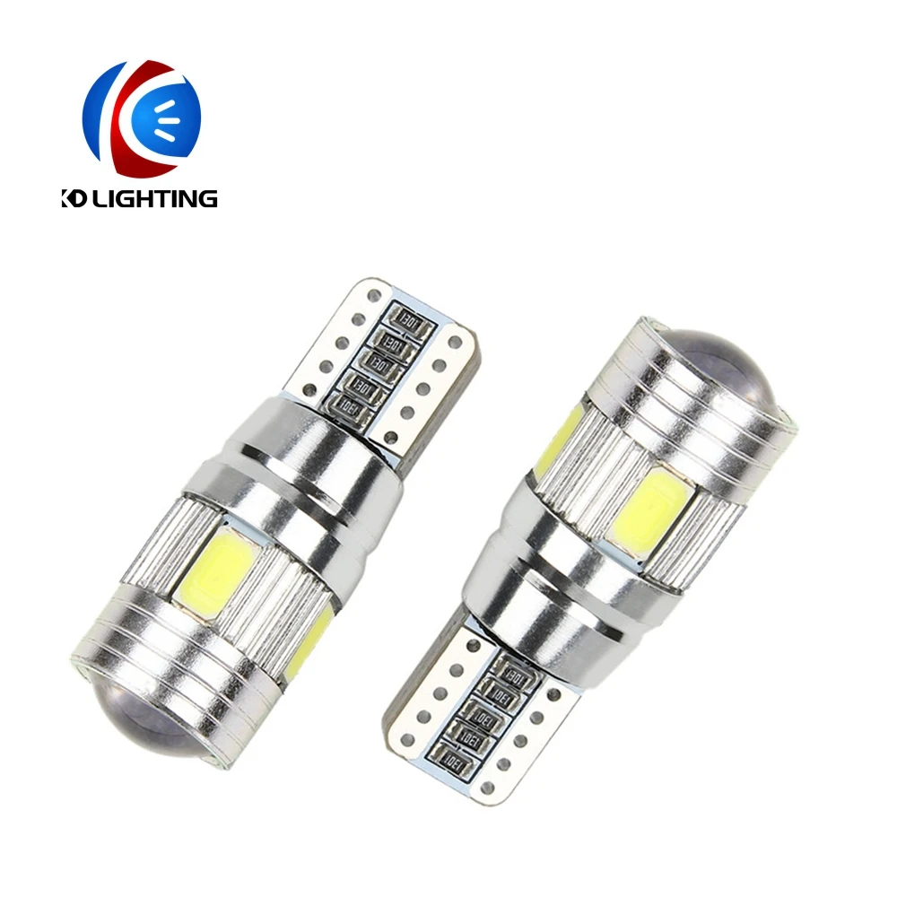 KD 2 шт. X T10 LED W5W 194 168 5630 6SMD Canbus интерьерные светодиодные лампы без ошибок белый