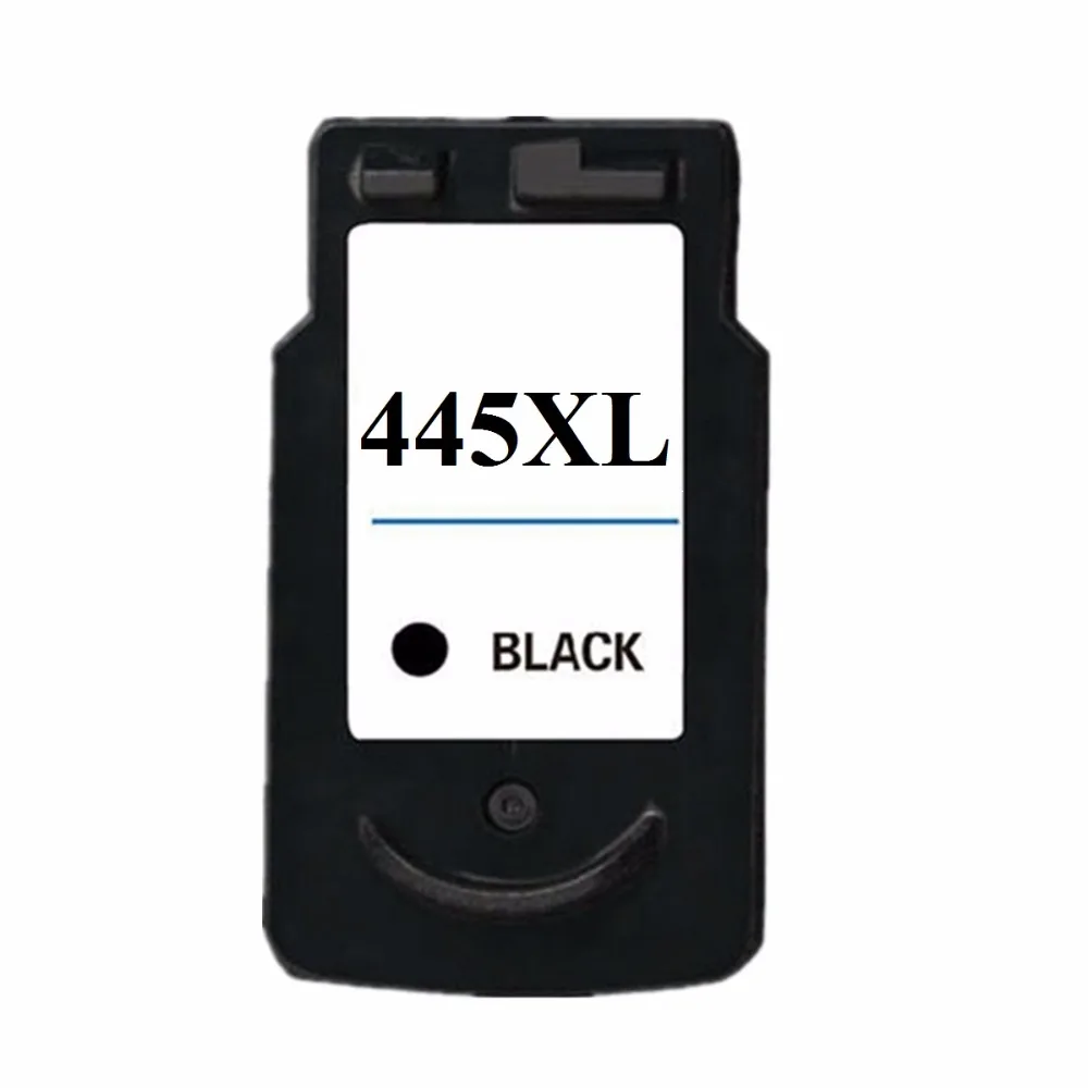 Высокое качество 2 черный переработанный чернильный картриджи для Canon PG 445 XL 445XL