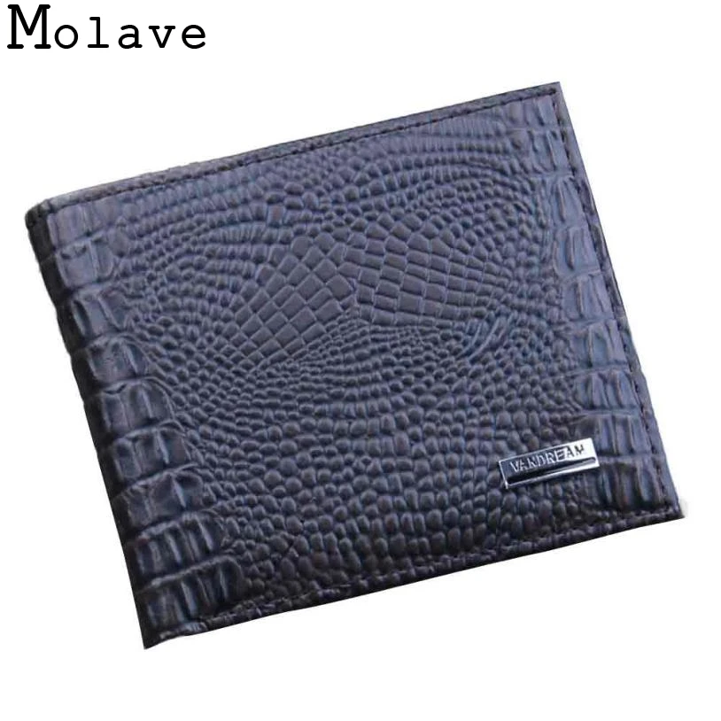 Мода 2017 г. горячие мужчины складной деловой кожаный бумажник ID Держатели для