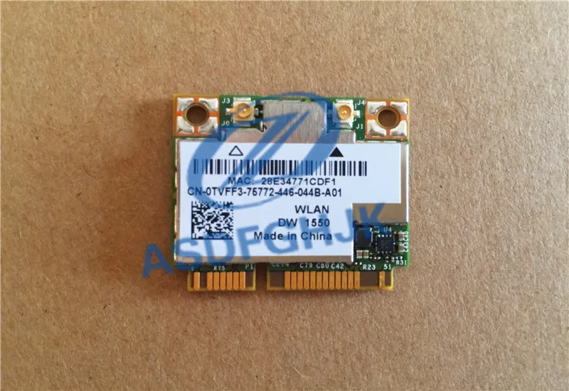 Для Dell Wireless DW1550 Precision M4800 WiFi Card Bluetooth 4 0 H TVFF3 0TVFF3 CN 100% Test ok| |