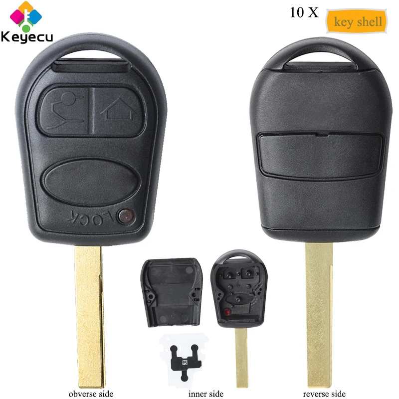 Пульт дистанционного управления для автомобильного ключа KEYECU 10 шт./лот корпус с 3
