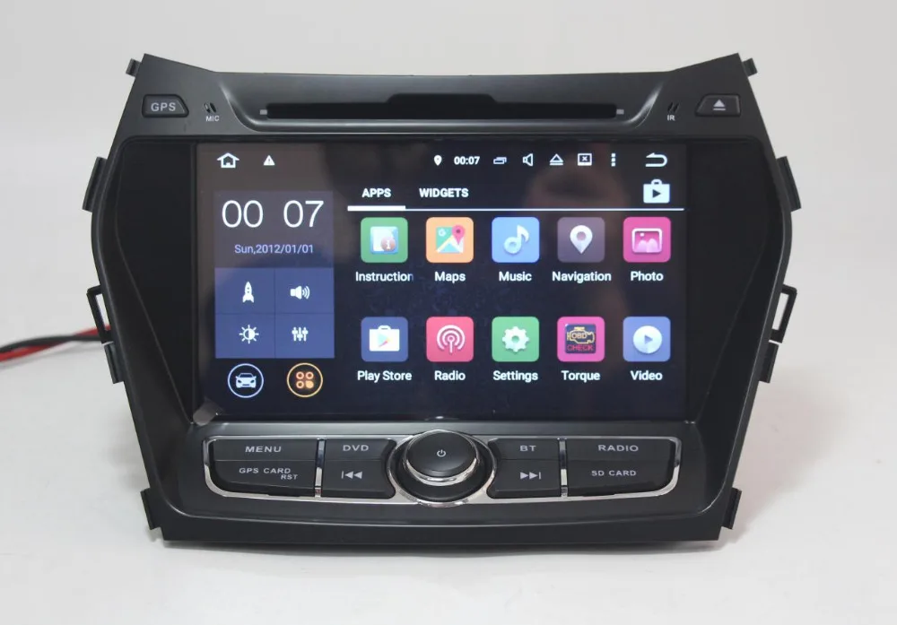 Восьмиядерный 4G+ 64G Android 9,0 автомобильный dvd-плеер для hyundai IX45 Santa FE 2013 Автомобильный Радио gps головное устройство Wifi 4G