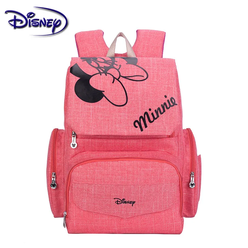 

Сумка для подгузников Disney для мамы, дорожный дизайнерский рюкзак для ухода за детьми, с рисунком Микки и Минни