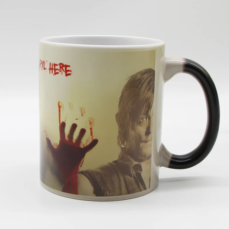 11 унций кофейные кружки зомби волшебная кружка Термочувствительная меняющая