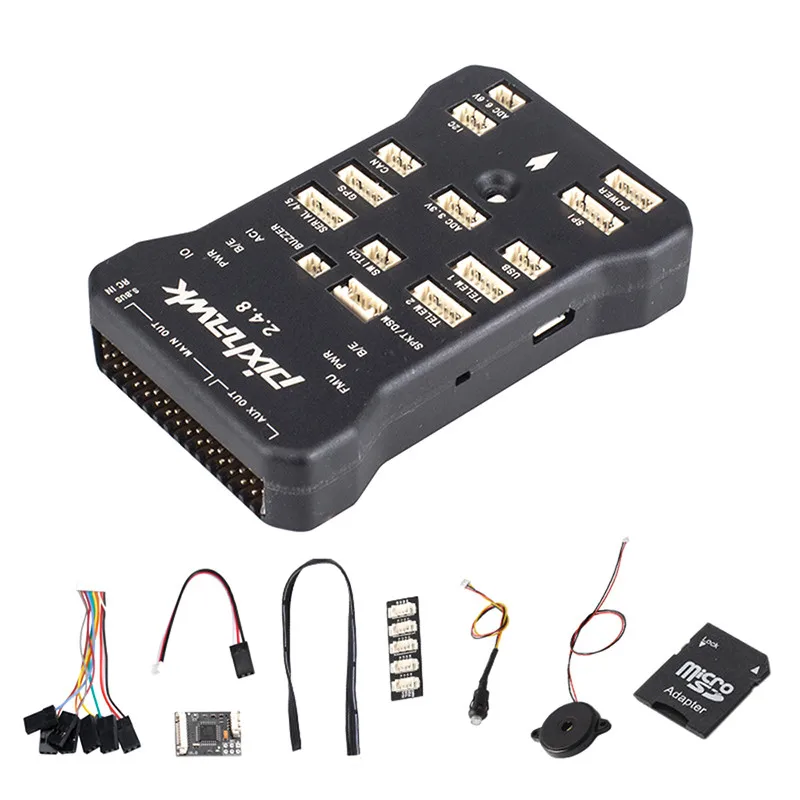 Pixhawk PX4 PIX 2.4.8 32 бит Контроллер полета Автопилот с 4G SD переключатель безопасности зуммер PPM IEC демпфирующая пластина для радиоуправляемого квадрокоптера - Цвет: Standard Collocation