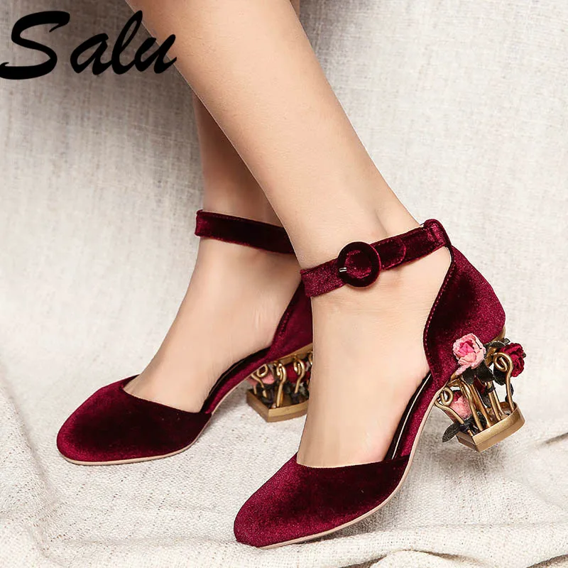 

Salu 2020 New High-heeled Shoes Women Pumps Wedding Shoes Fashion Sexy Women Shoes Classic High Heels Free Shipping