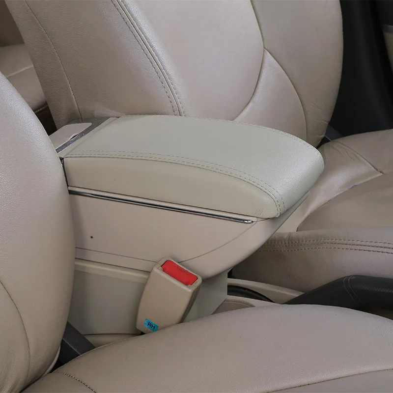 Подлокотник коробка для Nissan Note- центральный магазин содержимое коробка для хранения с подстаканником пепельница зарядка через usb аксессуары - Название цвета: B style Beige