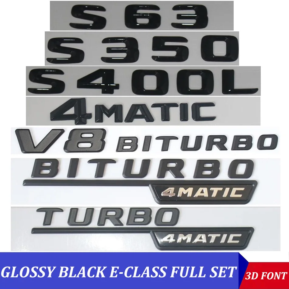 3D черный W221 W222 эмблема S63 S350 S500 4matic буквы S CLA Авто наклейки значок Логотип Эмблема для Мерседес Mercedes Benz AMG