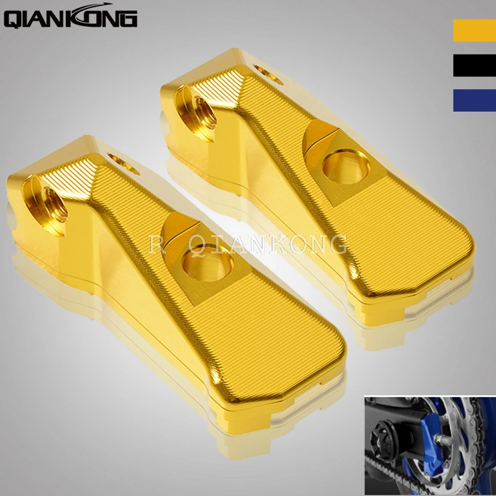 

R3 R25 CNC Motorcycle Rear Axle Spindle Chain Adjuster Blocks Fork Adjustment Code For Yamaha YZF-R3 YZF-R25 MT03 MT25 2015 2016