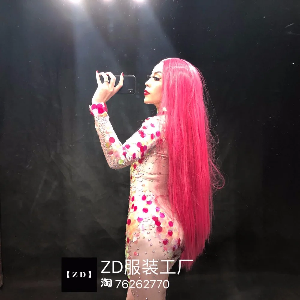 Женский Блестящий Комбинезон русалки с длинным рукавом и блестками |