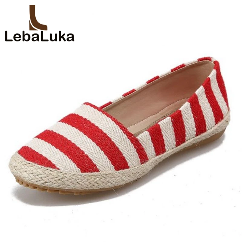 Tuyoki Women Real Genuine Leather Fishman Shoes Striped Round Toe Mother Leisure Daily Flats Shoe Size 35-39 | Обувь