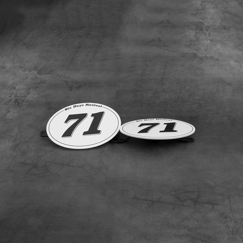 2 шт. табличка с номером для MOTO CAFE RACER tracker scrambler No.71|plate|plate numberplate table |
