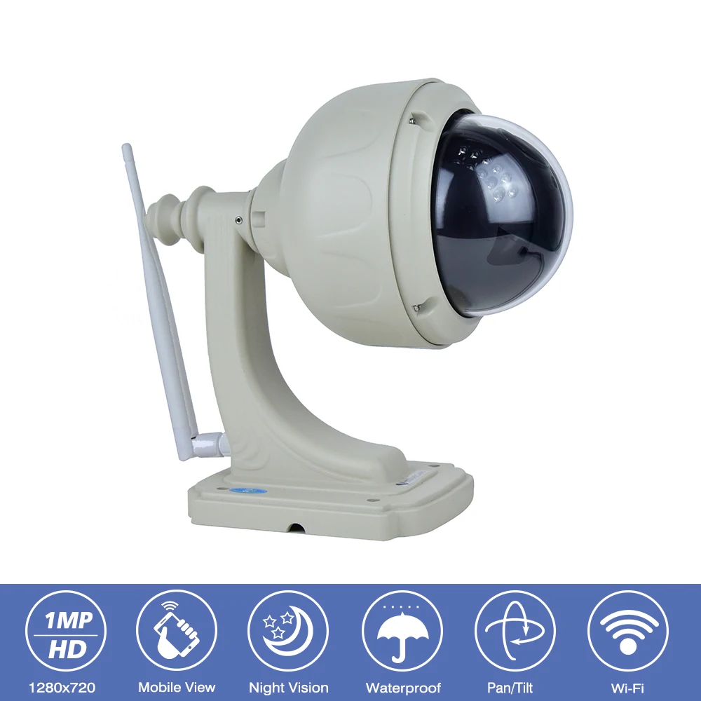 Открытый IP66 Водонепроницаемый беспроводная сеть Wi Fi Камера 1MP HD 720P IP ONVIF
