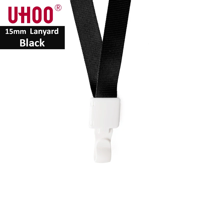 6761 Black 2 шт./лот, 1,5 см, высокое качество, яркие цвета, ремешок для именной бирки, I.D карты, выставочный держатель для карт, держатель Бейджа, офисные принадлежности - Цвет: 6761 Black