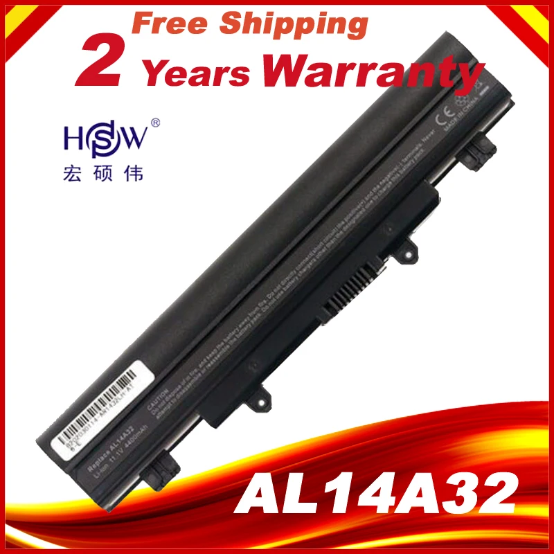 HSW 6Cell AL14A32 Аккумулятор для Acer Aspire E1 571 571G E5 421 471 511 571P 551 521 V3 472|Аккумуляторы