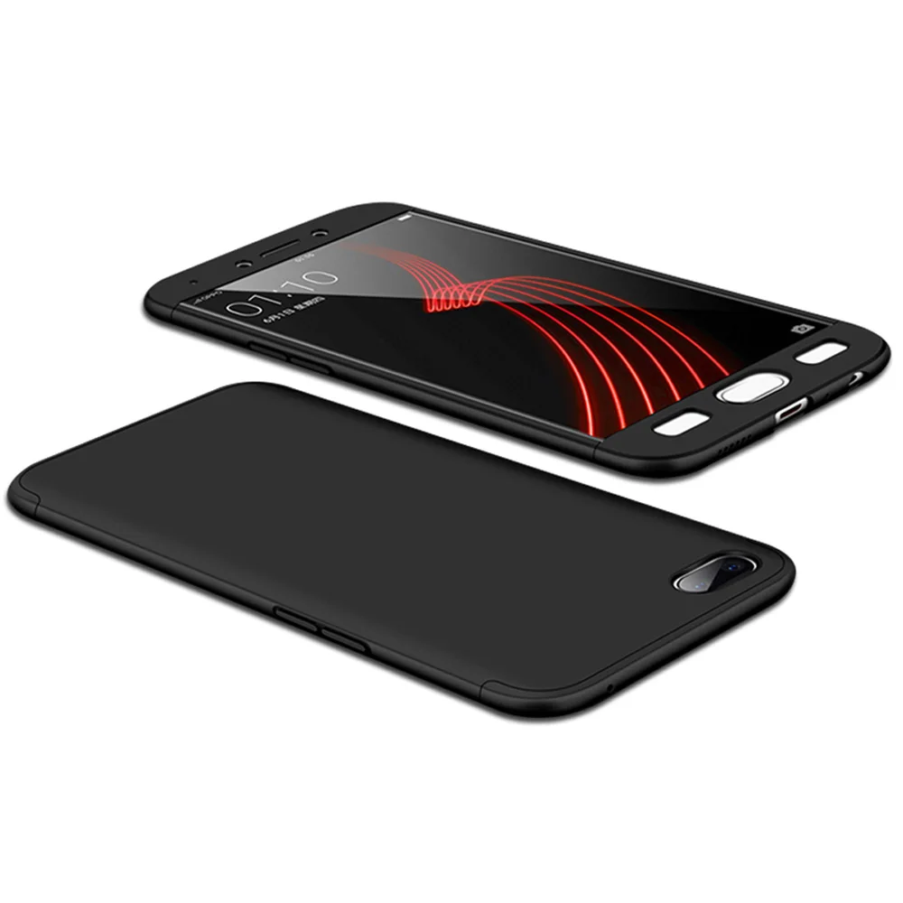 3 в 1 полноразмерный защитный чехол для Oppo A77 с закаленным стеклом защита экрана
