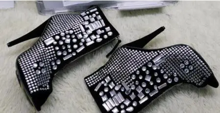 Новый дизайн женские модные ботильоны на высоком каблуке с открытым носком и