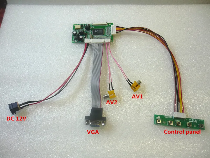 

6.5 -inch 7-inch pin group of 50 gen LCD AT065TN14 AT070TN90 / AT070TN92 AT070TN93 / AT070TN94 driven plate suite DIY 2 av + VGA