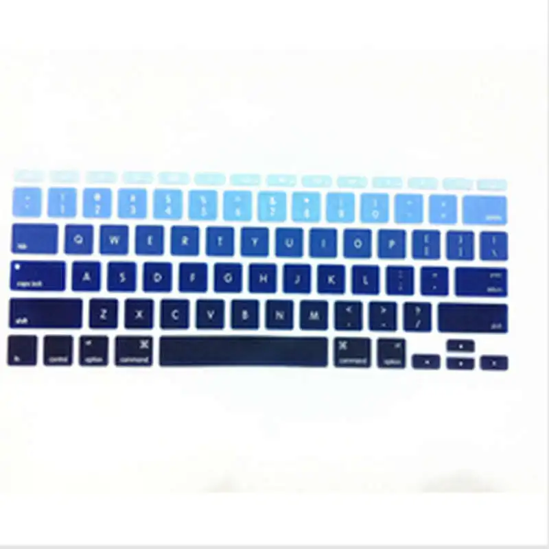 Синяя Радужная Силиконовая клавиатура для ноутбука Защитная пленка Apple Macbook Air 11