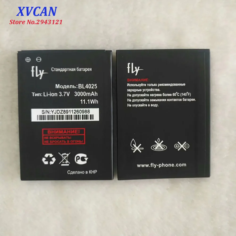 2019 Высококачественный аккумулятор BL4025 для Fly IQ4411 IQ 4411 Li Ion 3000mAh Мобильный телефон