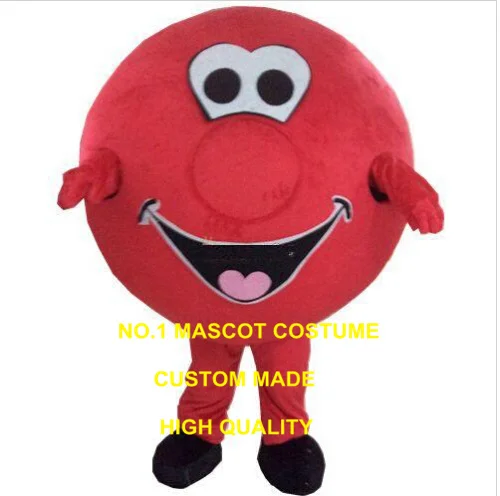 red donut mascot costume custom cartoon character cosplay adult size carnival costume 3402