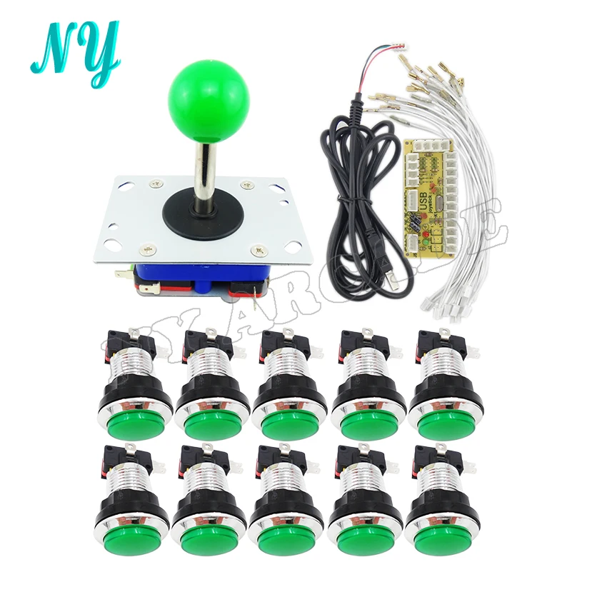 Джойстик DIY Kit нулевой задержкой Аркады USB энкодера для PC Zippy joystickchrome покрытием