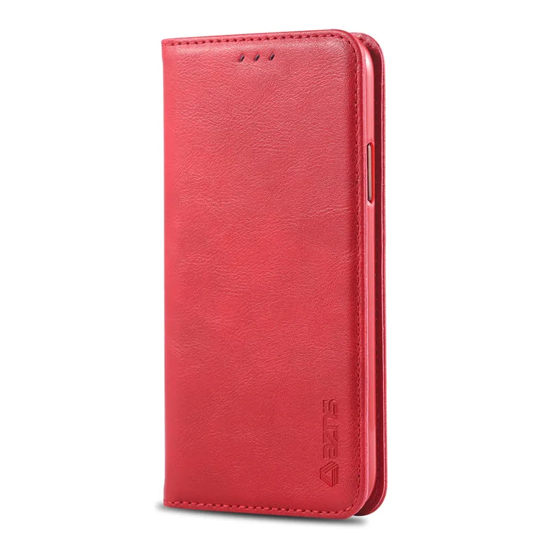 Red Чехол из искусственной кожи для iPhone 11 Pro X XR XS Max 8 plus, флип-кошелек, магнитный держатель для карт, чехол для телефона iPhone 6, 6s, 7, 8 Plus, чехол - Цвет: Red