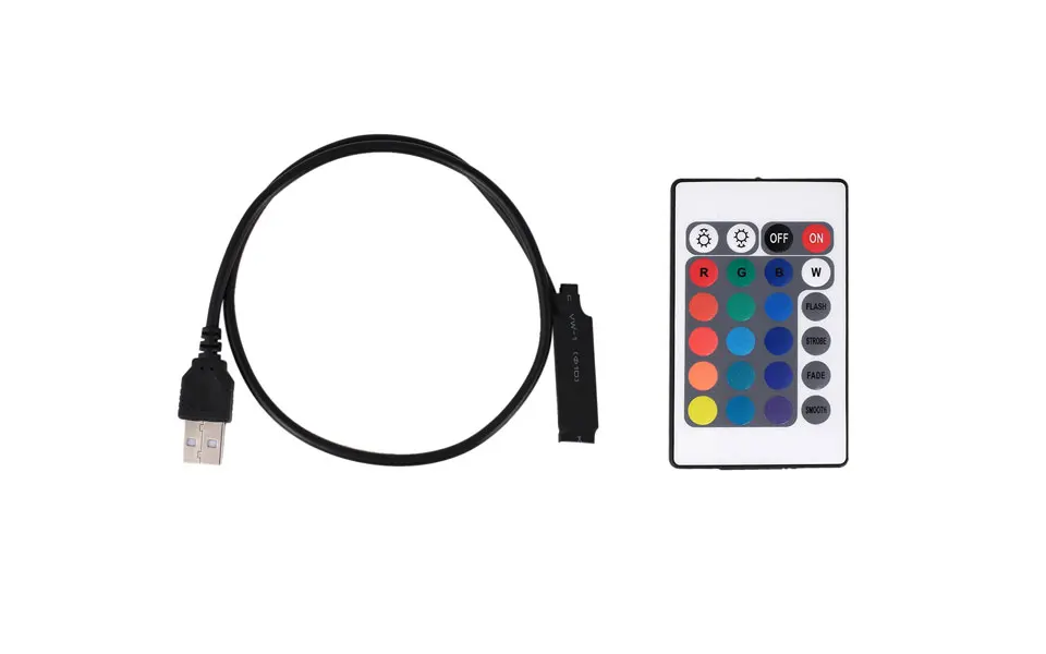 1 м 2 м 3 м 4 м 5 м IP20 5050 SMD DC 5 в USB зарядное устройство источник питания светодиодный светильник RGB пульт дистанционного управления usb-кабель адаптер светодиодный Декор лампы