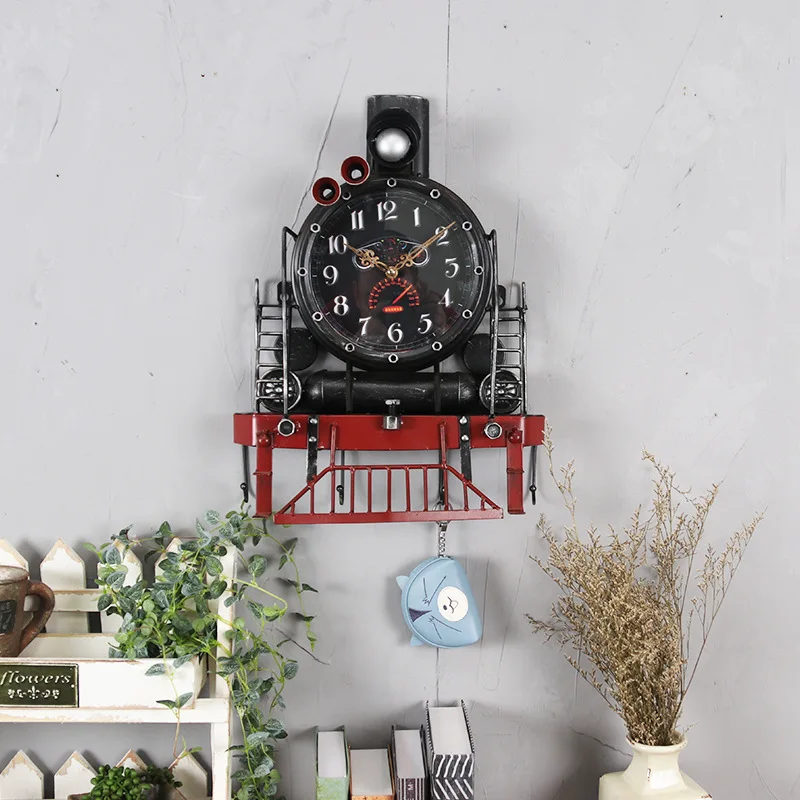 Большие настенные часы креативные Saat Reloj с железным велосипедом винтажные для