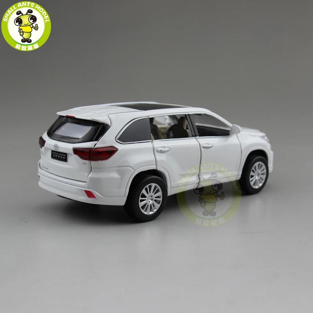1/32 JACKIEKIM Highlander литая под давлением Металлическая Модель автомобиля игрушки для детей Детское звуковое освещение Вытяните назад Подарки