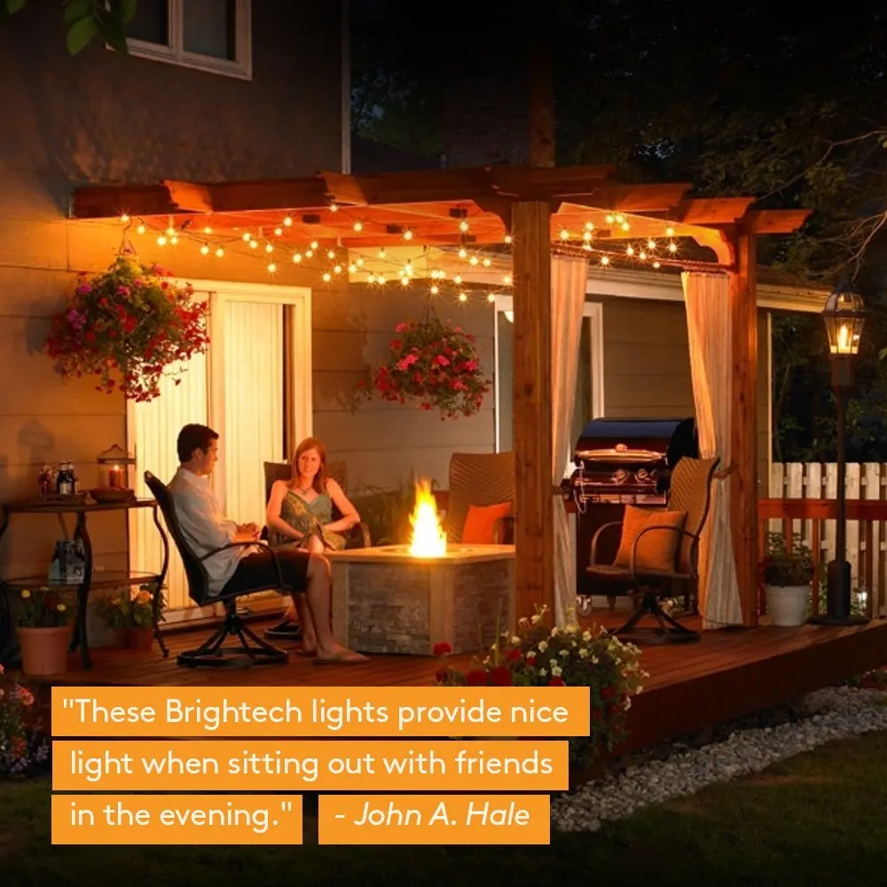 

Light Bulbs for Outdoor Garden Party Decoration 7.65M G40 25 Bulbs Clear String Lights Waterproof Hanging Edison String Bulb