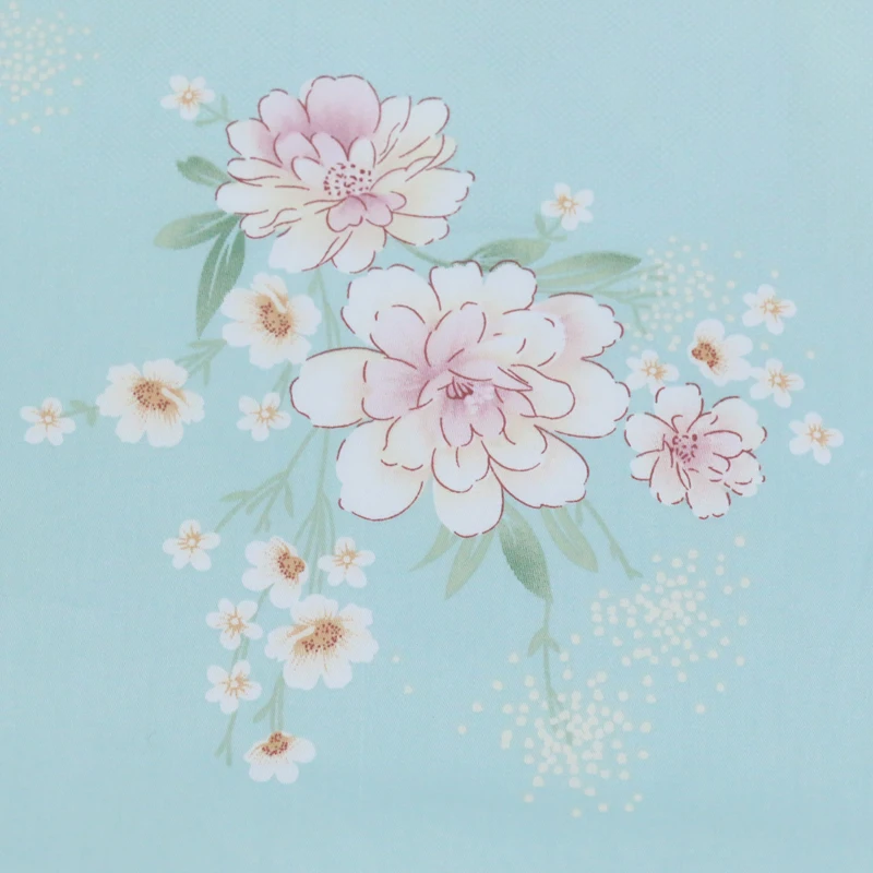 Бесплатная доставка 100% хлопок ширина 2 35 м ткань гардении с цветочным принтом для