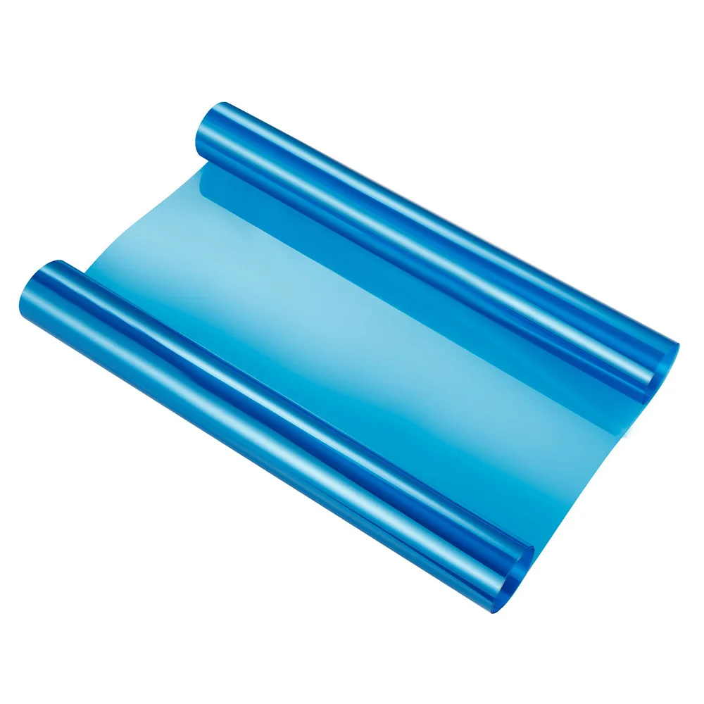 Blue 30*100 см матовый черный Автомобильный светильник, наклейка s, автомобильный светильник, головной светильник, задний светильник, тонированная виниловая пленка, наклейка, противотуманный светильник, задний фонарь, дымовая пленка - Название цвета: Blue
