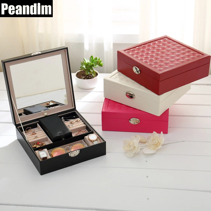 PEANDIM винтажная Цветочная шкатулка с замком, резная металлическая шкатулка, много цветов, эмалированная подвеска, кольца для хранения, бутик, шкатулка, Декор, чехол