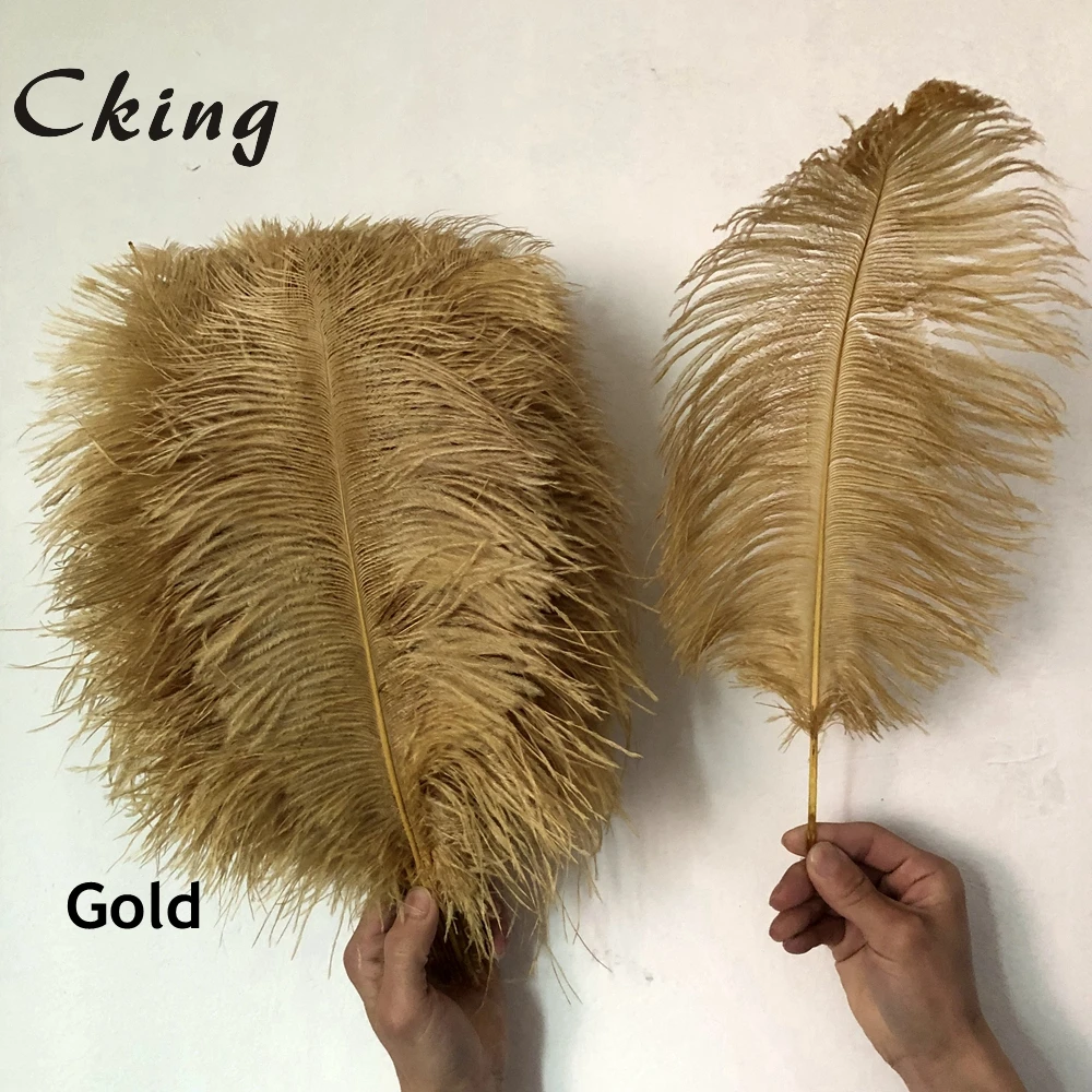 wholesale 100pcs High quality natural real peacock Blue dyed ostrich feathers 6-24inch/15-60cm diy Decorations stage performance