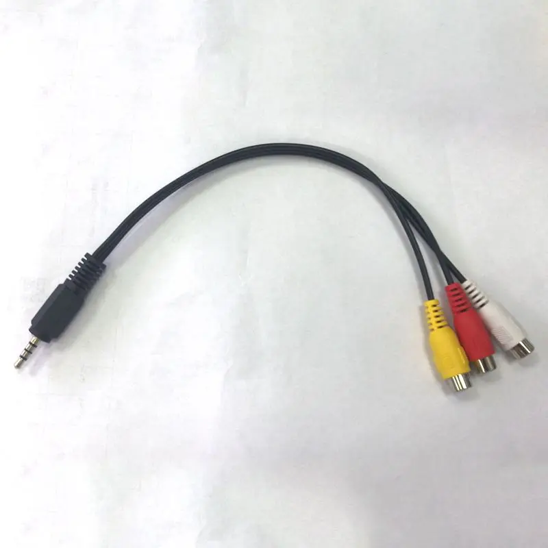 Лучшие предложения 2 5 мм Мини AV папа 3RCA Женский M/F Аудио Видео кабель переходник