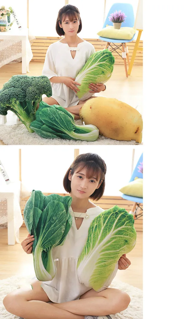 3D печать мультфильм овощи Подушка плюшевая игрушка милая кукла подарок на день