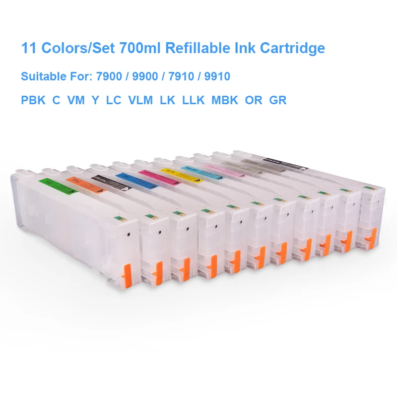 Пустые заправляемые картриджи для чернил Epson Stylus Pro 7900 9900 7910 9910 700|cartridge lexmark|cartridge