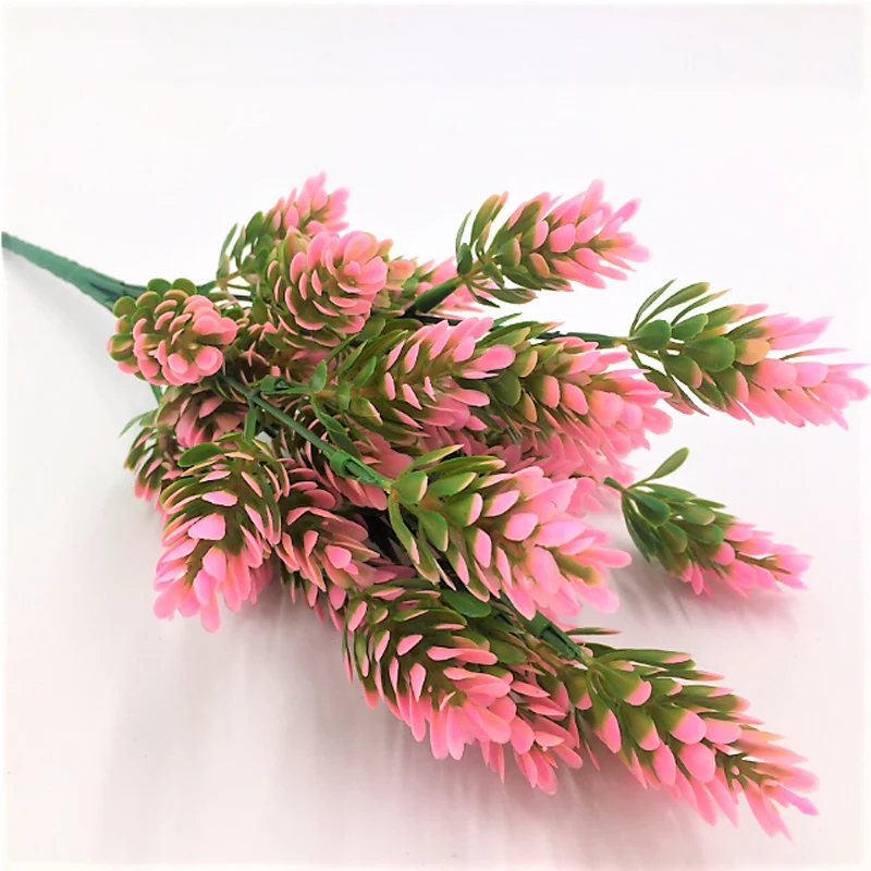 Рождество pinecone искусственный цветок bromegrass декоративное цветочное растение для
