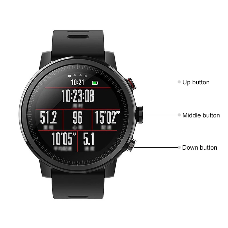 Huami Amazfit Смарт спортивные часы 2 трекер здоровья GPS 5ATM водонепроницаемый 1 34 'ƈ.5D