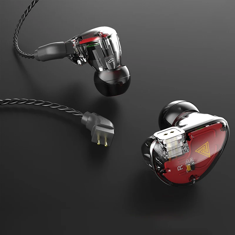 QKZK5 4DD Dual Dynamics драйверы HiFi тяжелый бас стерео наушники Универсальные спортивные с