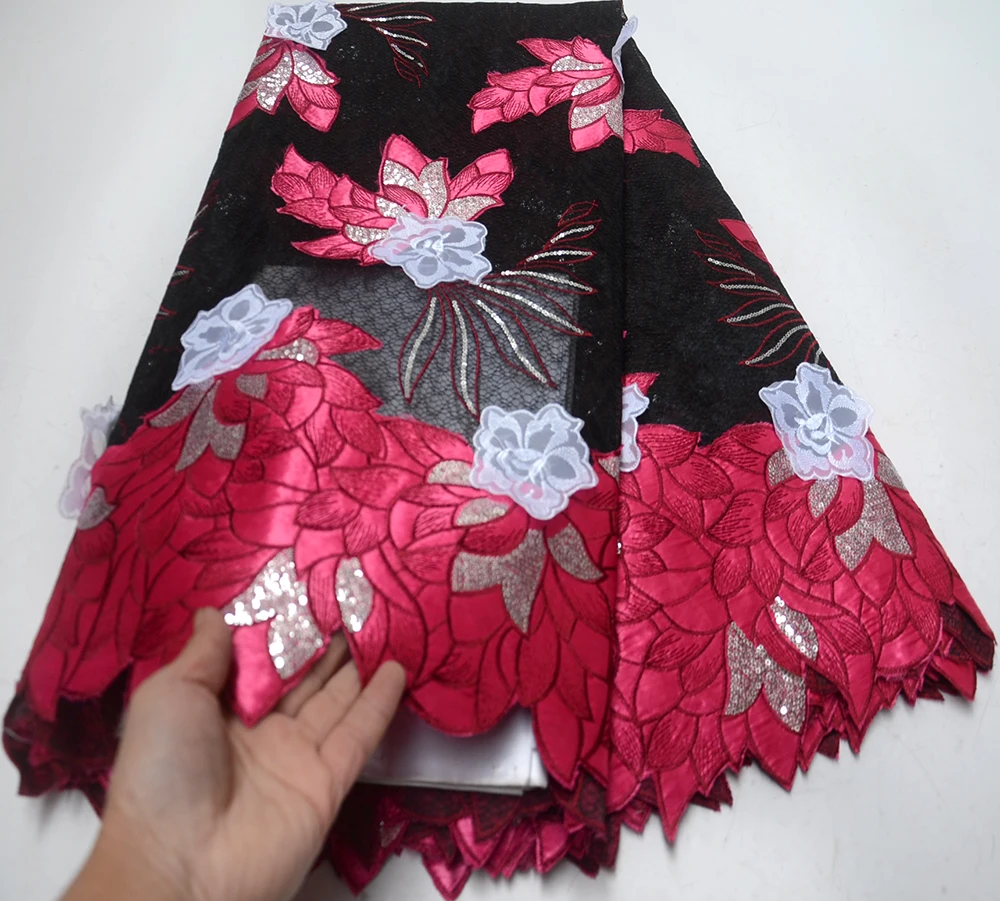 Latest African Lace 2019 guipure lace fabric sewing French Tulle for Nigerian Party dress | Дом и сад