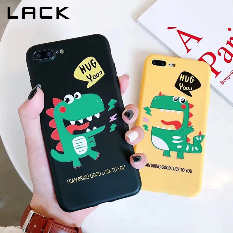 Отсутствие мультфильм динозавра чехол для телефона iphone х 6 S 7 8 плюс мода ультра